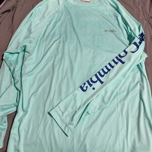 Columbia Mint Green Long Sleeve Tee